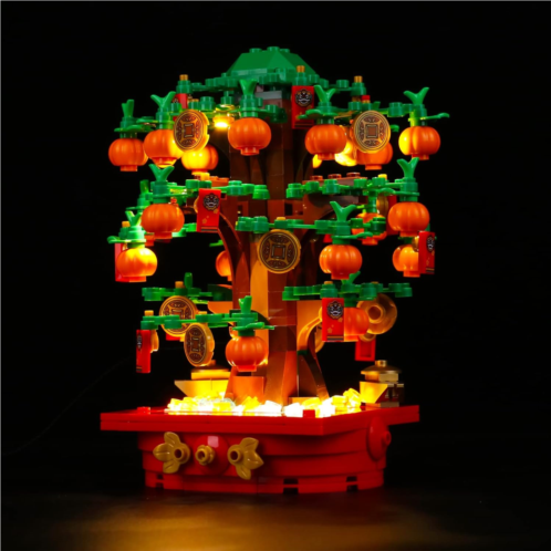 BrickBling LED Light Kit for Lego Money Tree 40648, Creative Lighting Compatible with Lego 40648 (Not Included The Model)