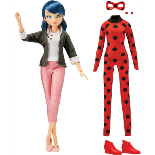 Miraculous Cat Ladybug Superhero Secret Marinette with Ladybug Fashion Outfit by Playmates Toys