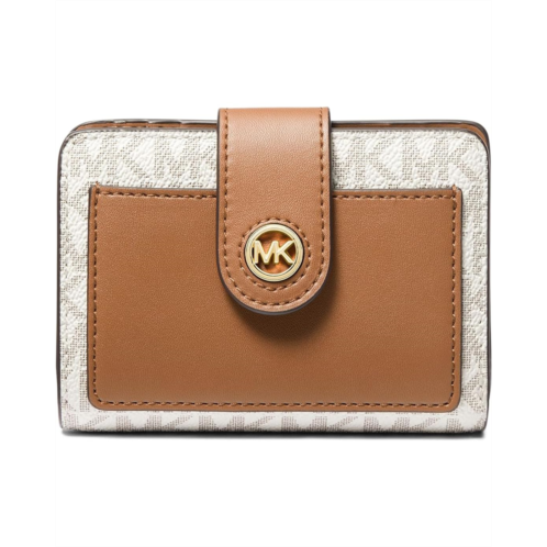 MICHAEL Michael Kors Mk Charm Small Tab Compact Pcoket Wallet