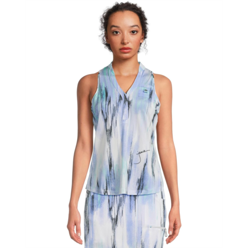 Jamie Sadock Matrix Print Sleeveless Top