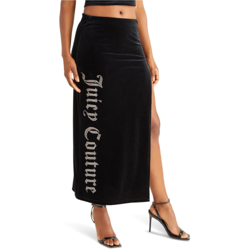 Juicy Couture Maxi Skirt with Slit and Bling