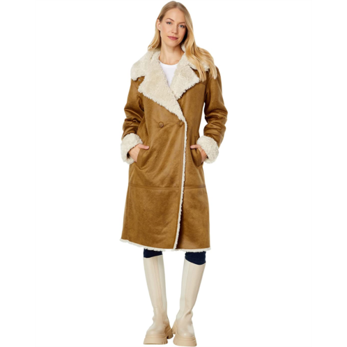 NVLT Shearling Bonded To Suede Coat