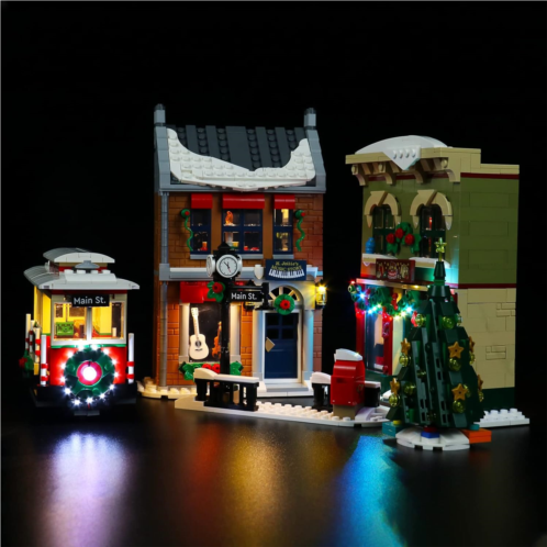 VONADO LED Light Kit for Lego Holiday Main Street 10308, DIY Lighting Compatible with Lego Christmas Building Toy Set (NO Lego Model), Creative Decor Lego Lights as Christmas Gift