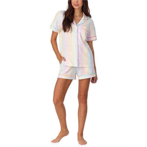 Womens Bedhead PJs Short Sleeve Classic Shorty Stretch Jersey Pajama Set
