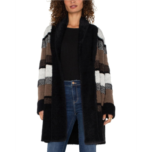Womens Liverpool Los Angeles Long Sleeve Open Front Shawl Sweater Coat