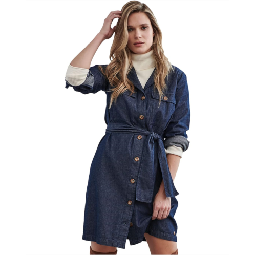 Womens Hatley Denim Shirtdress - Dark Wash