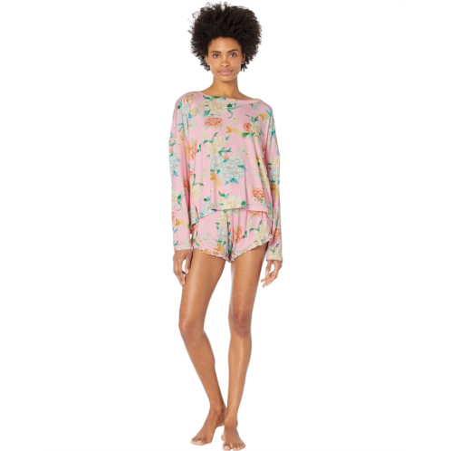 Plush Ultra Soft Floral Pajama Set