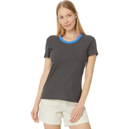 Womens Toad&Co Grom Ringer Short Sleeve Crew