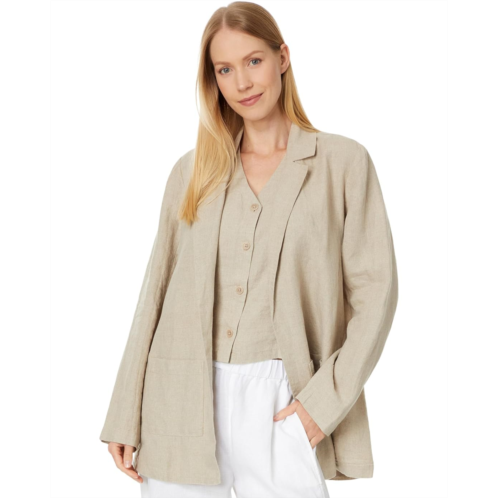 Eileen Fisher Notch Collar Long Blazer