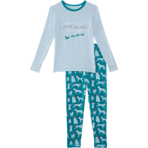 Kickee Pants Kids Long Sleeve Pajama Set (Little Kids/Big Kids)