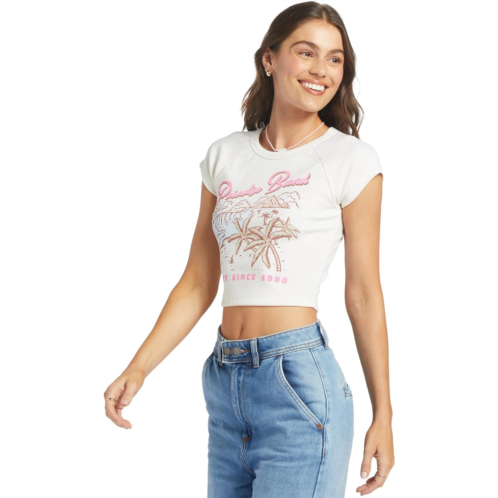 Womens Roxy Paradise Bound Cropped T-Shirt