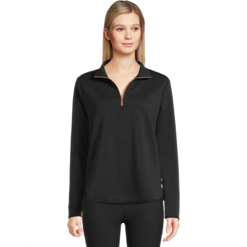Womens SKECHERS Soft Knit Ottoman 1/4 Zip