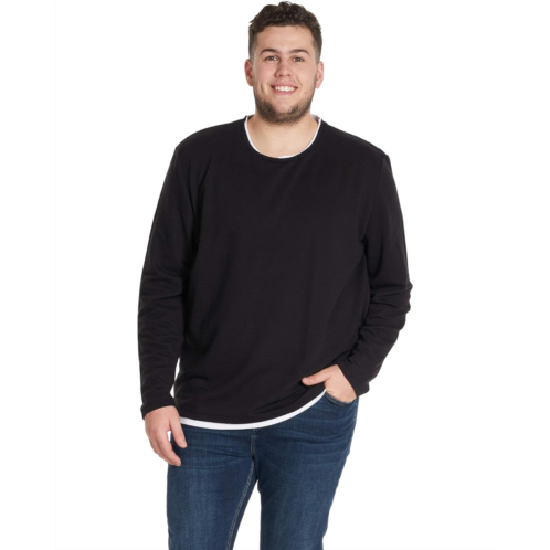 Johnny Bigg Big & Tall Textured 2 For Long Sleeve Top