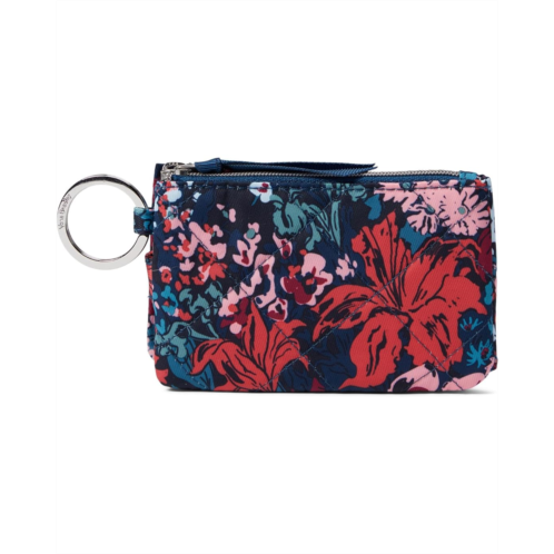 Vera Bradley Performance Twill Deluxe Zip ID Case Wallet with RFID Protection