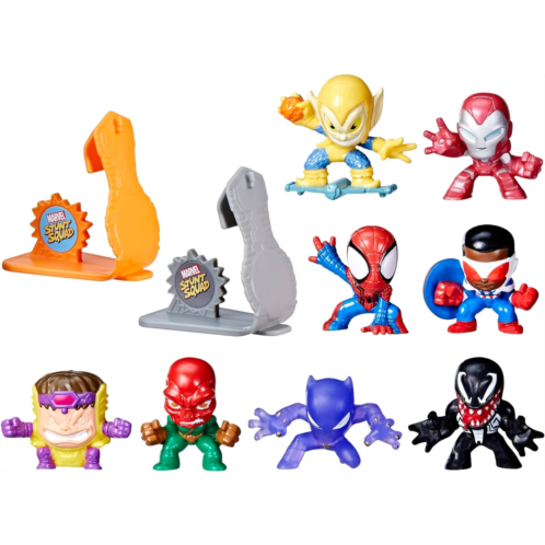 Marvel Stunt Squad Collection Pack, Action Figure Set, Super Hero Toys, Action Figures, Mini Action Figures, Playset, Toys for Kids Ages 4 and Up
