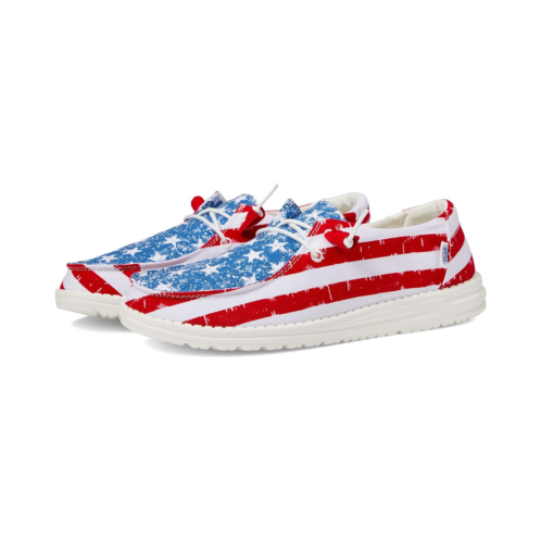 Womens Hey Dude Wendy Patriotic