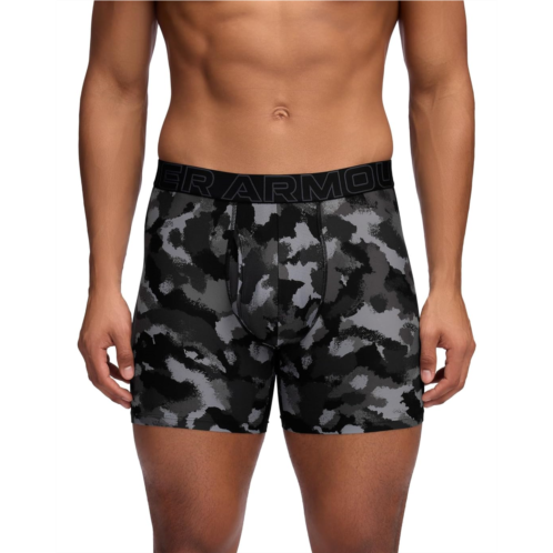Mens Under Armour Performance Tech Print 6 Boxer Briefs