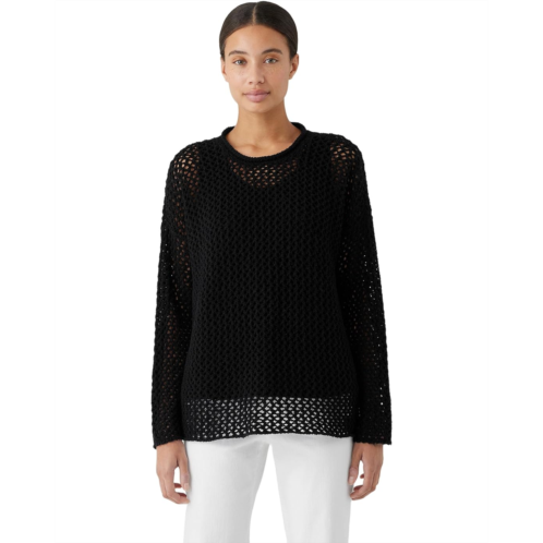 Womens Eileen Fisher Crew Neck Pullover