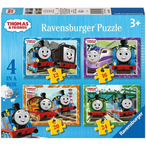 Ravensburger Thomas & Friends Jigsaw Puzzles for Kids Age 3 Years Up - 4 in a Box (12, 16, 20, 24 Pieces) - Educational Toys for Toddlers