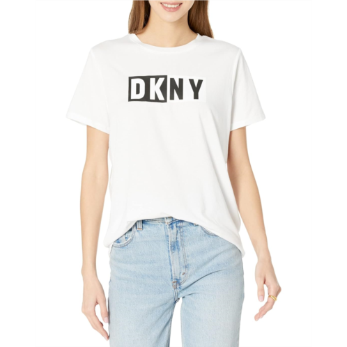 DKNY Two-Tone Logo Short Sleeve Tee