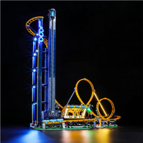 GEAMENT LED Light Kit Compatible with Lego Loop Coaster - Lighting Set for Creator 10303 Building Model (Model Set Not Included)