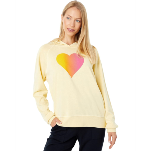 SUNDRY Ombre Heart Hoodie