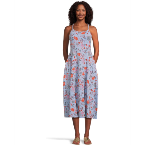 Womens PACT Fit and Flare Midi Dress