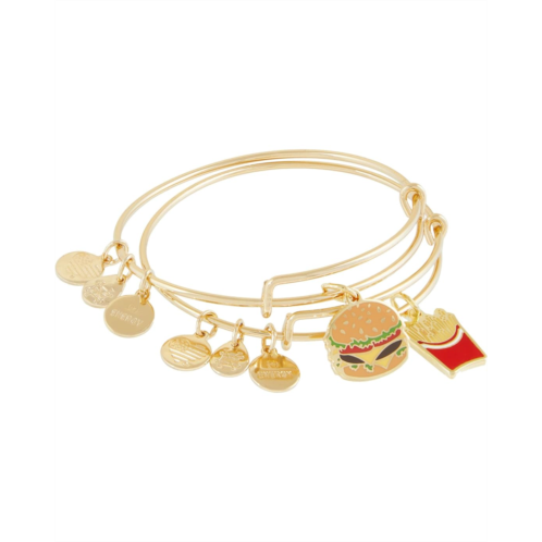 Alex and Ani Hamburger and Fry Set of 2 Bangle Bracelet