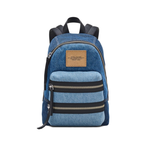 Marc Jacobs The Biker Color-Block Denim Medium Backpack