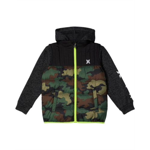 Hurley Kids Twofer Puffer Jacket (Big Kids)