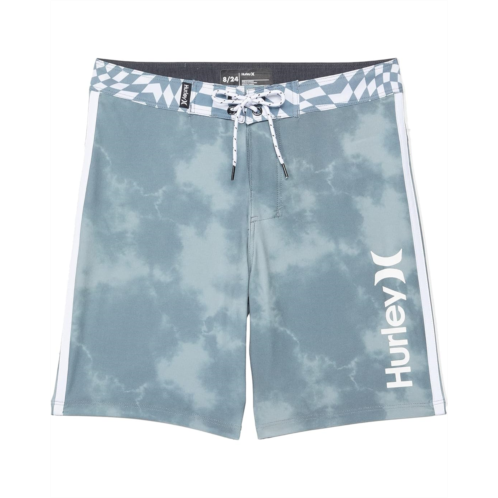 Hurley Kids Checker Print Tie-Dye Phantom Boardshorts (Big Kids)