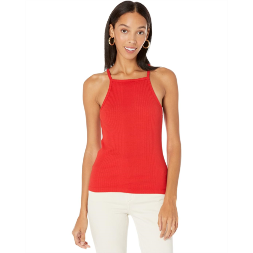 MONROW Varigated Rib Strappy Square Tank