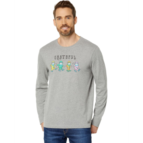 Life is Good Grateful Leprechauns Long Sleeve Crusher Tee