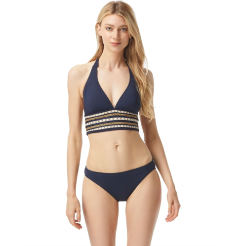 Michael Michael Kors Chain Border Halter Bikini Top