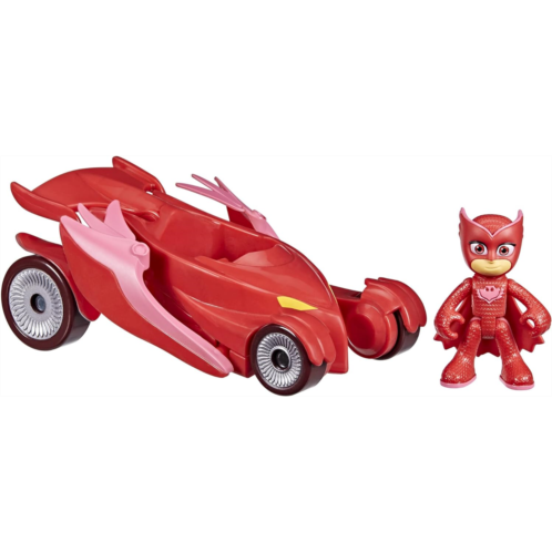 PJ Masks Owlette Deluxe Vehicle Preschool Toy, Owl Glider Car with Flapping Wings and Owlette Action Figure for Kids Ages 3 and Up