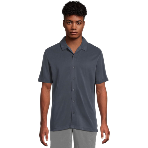Mens Johnston & Murphy Vintage Birdseye Short Sleeve Button Dow