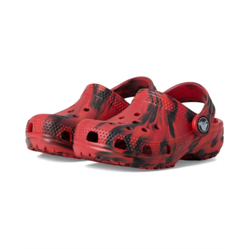 Crocs Kids Classic Marbled Tie-Dye Clogs (Toddler)