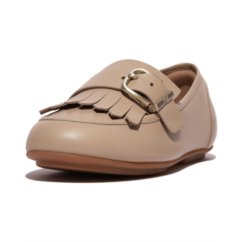 FitFlop Allegro Fringe Buckled Leather Loafers