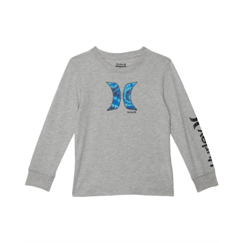 Hurley Kids Long Sleeve Graphic T-Shirt and Beanie Gift Set (Little Kids)