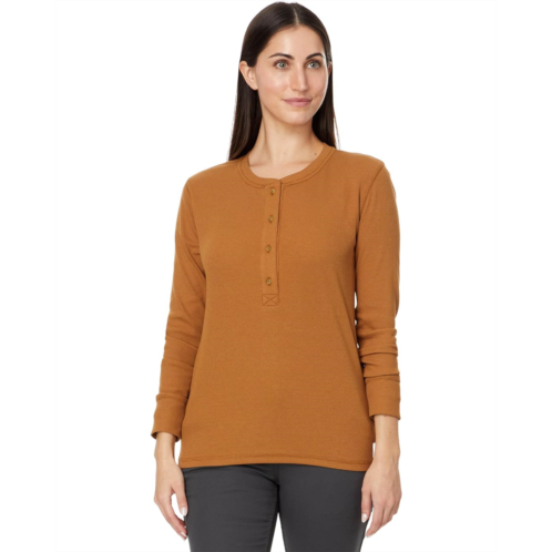 Womens Carhartt Relaxed Fit Long-Sleeve Ribbed Henley