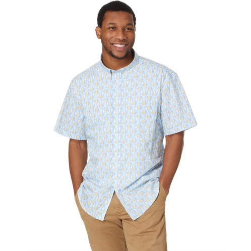 Mens Johnston & Murphy Short Sleeve Pineapple Print Shirt