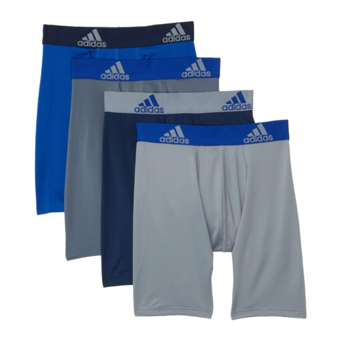 adidas Kids Performance Long Boxer Briefs Underwear 4-Pack (Big Kids)