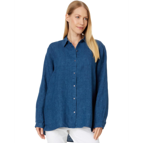 Eileen Fisher Classic Collar Long Shirt