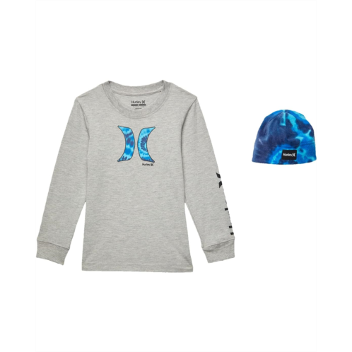 Hurley Kids Icon Long Sleeve & Fleece Hat Set (Toddler)