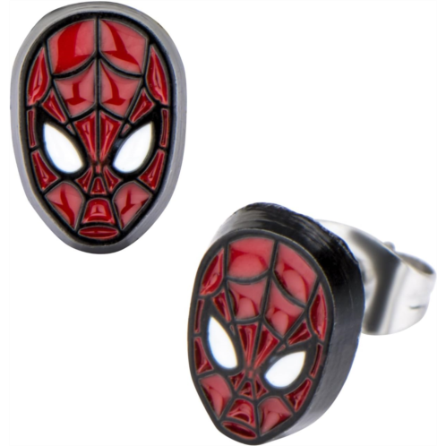 Marvel Comics Marvel Spider-Man Face Front Stud Earrings