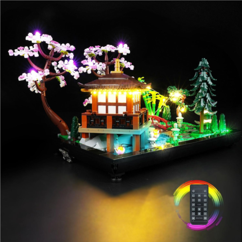 Rorliny LED Light Kit for Lego Tranquil Garden 10315 Building Set, Remote Control Version Lighting kit Compatible with Lego 10315 (Lights Only, No Lego Set)