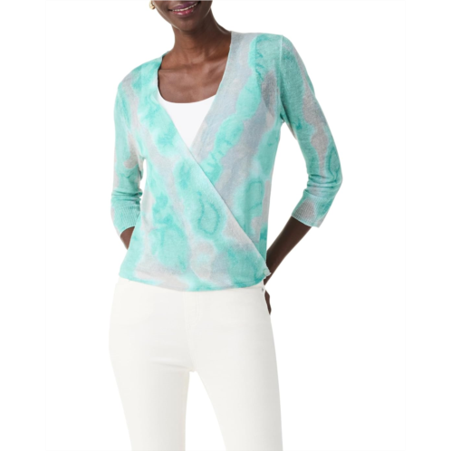NICZOE Watercolor Waves 4-Way Cardigan