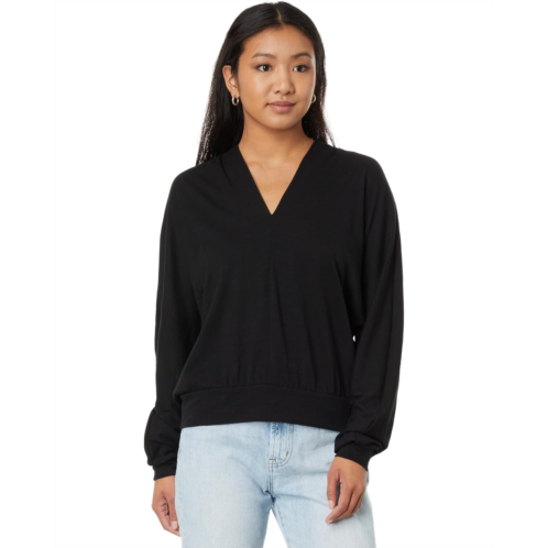 Womens Lilla P Full Sleeve Split-Neck Dolman