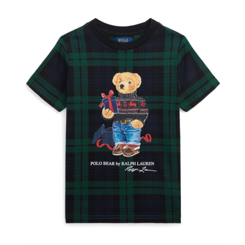 Polo Ralph Lauren Kids Polo Bear Plaid Cotton Jersey Tee (Toddler/Little Kids)