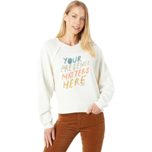 Splendid Morgan Harper Nichols Wild and Free Pullover Eco Fleece Sweatshirt